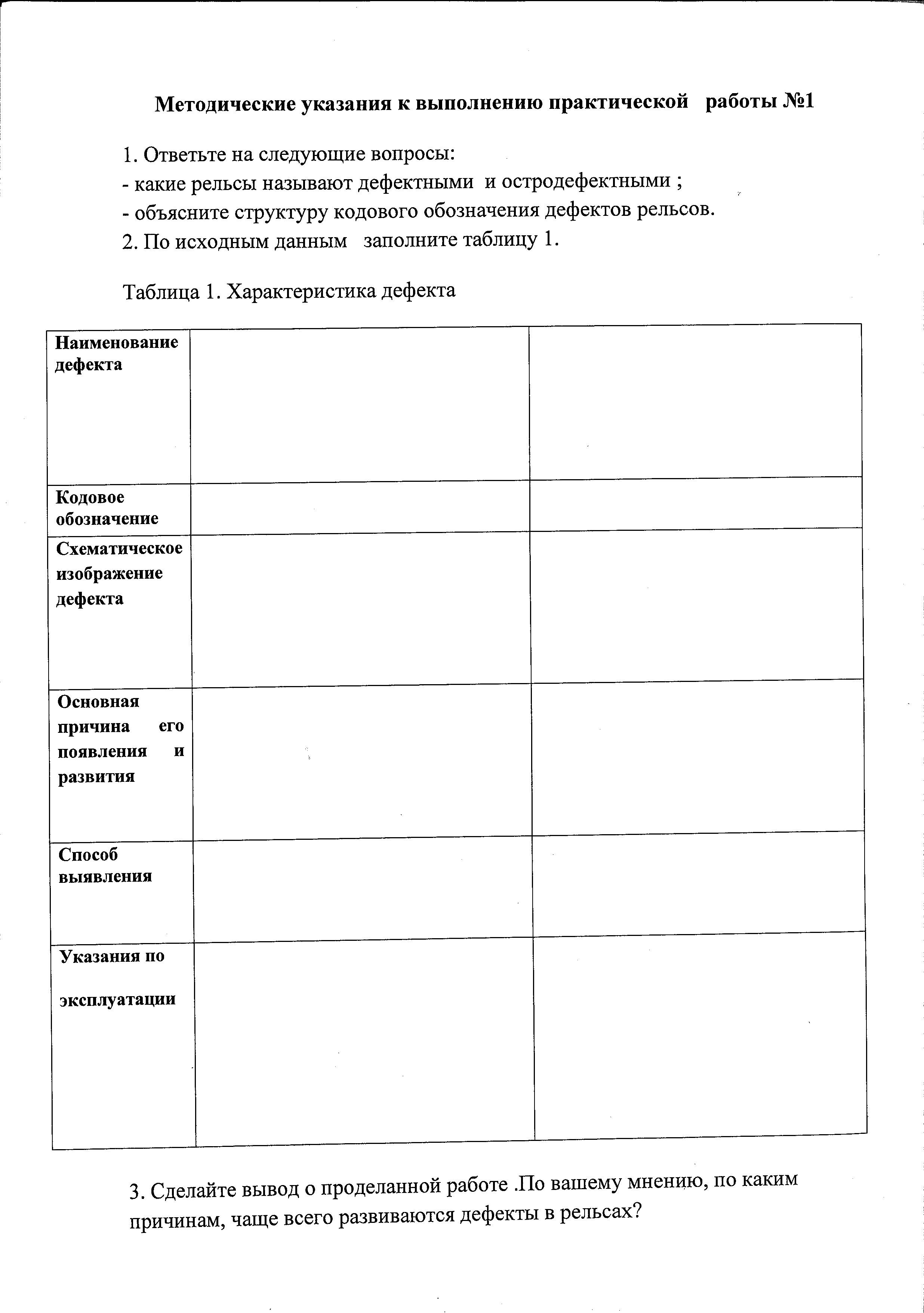 МДК.03.03. Неразрушающий контроль рельсов: Методические указания к ПР№1 |  WEBMOODLE